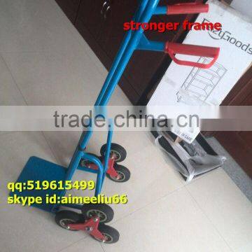 Foldable 6 Wheels Climb Stairs Hand Truck Factory photo-2