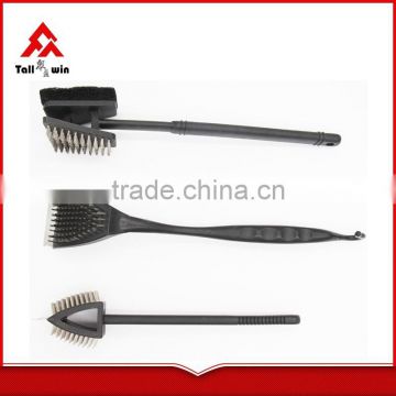 BBQ tools, BBQ brush,stainless steel wire BBQ cleaning brush with stainless steel handle