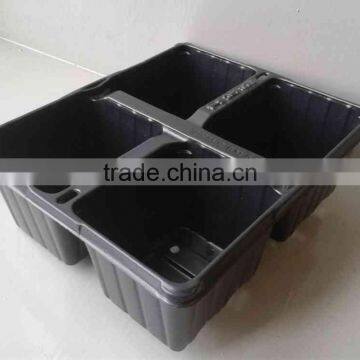 8 Cell Small Black Plastic Seed Tray Insert Trays, Stock MOQ 10000pcs photo-6