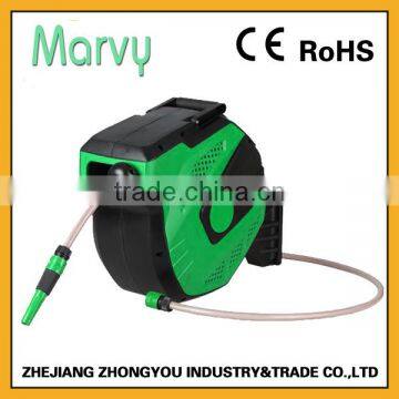 New arrival outdoor furniture 25m 1/2 inch PVC auto rewind garden hose reel