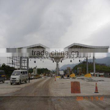 China prefabricated steel structure service station