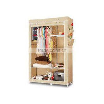 Large Size Metal Furniture Non-woven Wardrobe,Folding Fabric Cloth Wardrobe photo-6