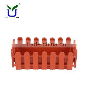 colourful rectangular plastic garden fence flower pots wholesale