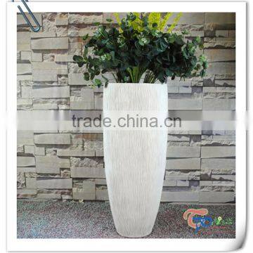 Popular outdoor large tall decorative cylinder flower plant pot