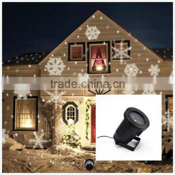 Outdoor Waterproof Laser Projection Snowflake Night Light, Rotating Snowflake Decorative Laser Projector Night Light