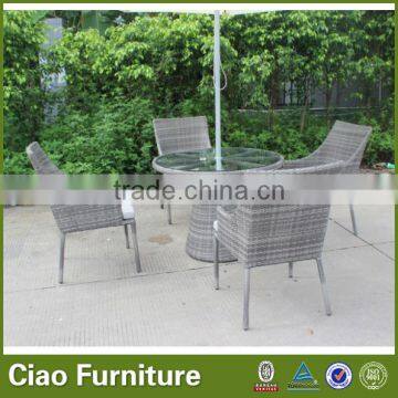 Balcony Outdoor Wicker Coffee Furniture Rattan Table and Chairs photo-4