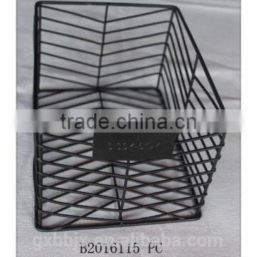 Multi-functional metal wire storage basket