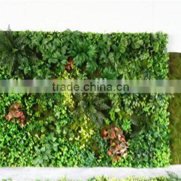 Home and outdoor decoration synthetic cheap artificial vertical green grass wall E08 04B01