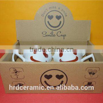 High Quality Promotional Logo Printed Ceramic French Coffee Cups photo-4