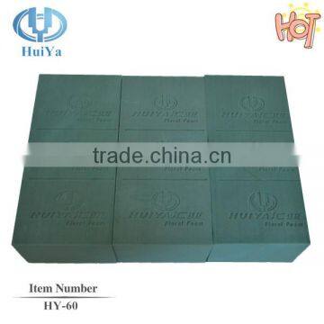 Dark green wet floral foam for fresh flower fixing for home and occasion decoration