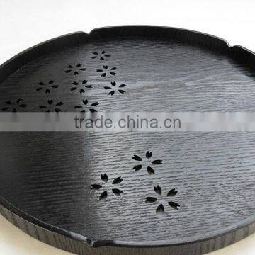 2015 Multi Shape Wooden Food Tray Plate,hollow Home Decoration Tea Tray photo-3