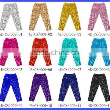Wholesale Children Boutique Clothing Aque Sequin Long Pants Baby Sequin Pants photo-6