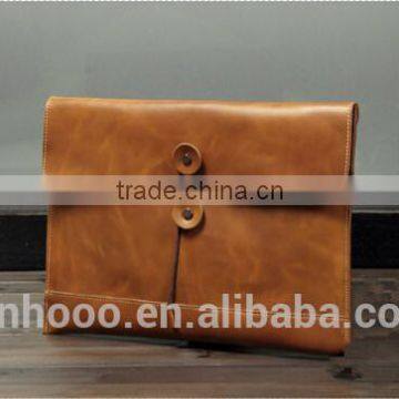 Hot Sale Men's Real Leather Business Clutch Wrist Bag Handbag Organizers Briefcase Wallet photo-4