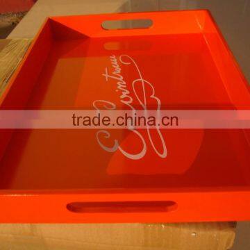 Food Serving Tray Home Wooden Trays Orange photo-3