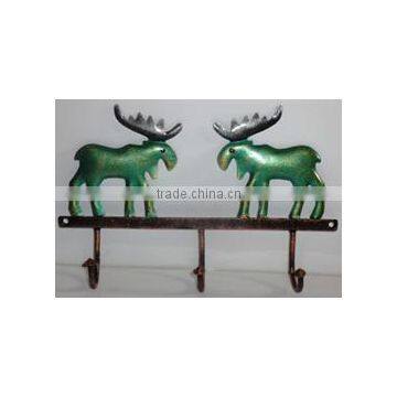 IRON DEER HANGER 3 HOOK GREEN
