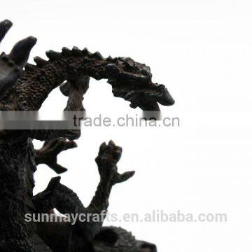 Custom High Quality Resin Black Dragon Statue Deocration for Sale photo-6