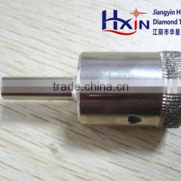 Electroplated diamond glass drill bit