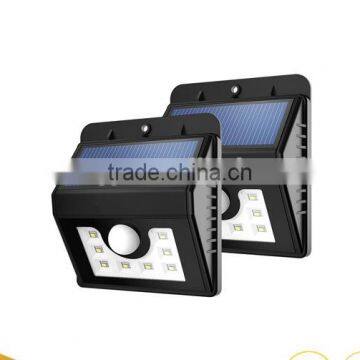 8 LED Solar Motion Sensor wall Security Lamp Outdoor waterproof street light