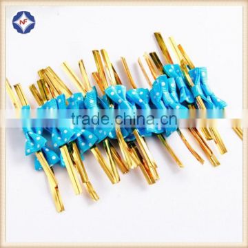 shinning PET Plastic Twist Tie For Packaging