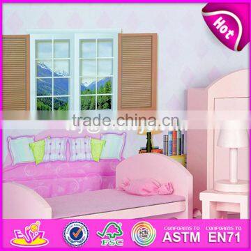 New Style 3 Floor Girls Pretend Play Wooden Dollhouse Cottage W06A224 photo-5