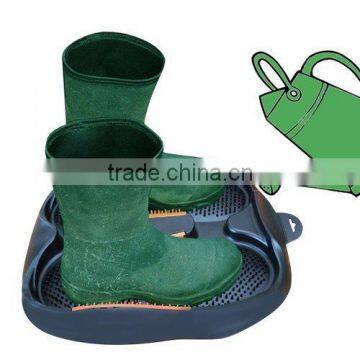 Mud Away Rubber Door Mat Boot Shoe Scraper Cleaner photo-3