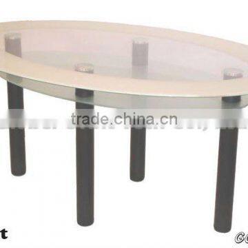 Modern Coffee Table,stainless Steel Round Massage Table,glass Dining Table photo-5
