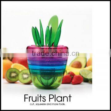 Hot New Fruits Plant Pots Creative DIY Kitchen Gadgets 10 Sets of Multi-functional Manual Fruit Juicer for Sale Factory Price