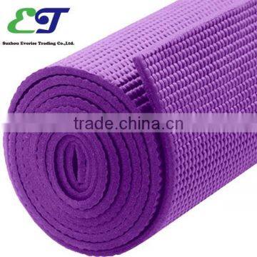 Anti slip waterproof eco exercise pvc yoga mat