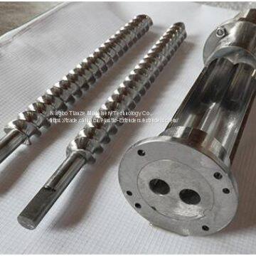 Высокотехнологическая машина для производства пластиковых и резиновых изделий с экструдированием шнекового барабана. Ключевая деталь photo-5