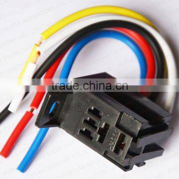 Automotive Relay Socket Car Relay 12v 24v 30a Violet Relay 5pin photo-4