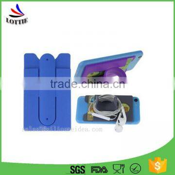 High Quality Custom Logo Promotional Silicon Card Holder for Phone photo-3