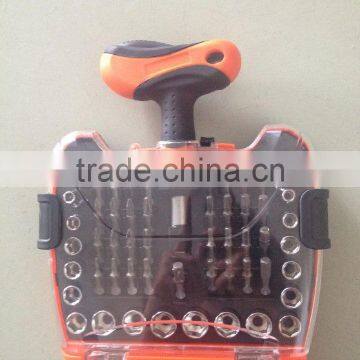 54PCS BIT& SOCKET TOOL SET CR-V HAND TOOL KIT WOOD WORKING TOOLS photo-2