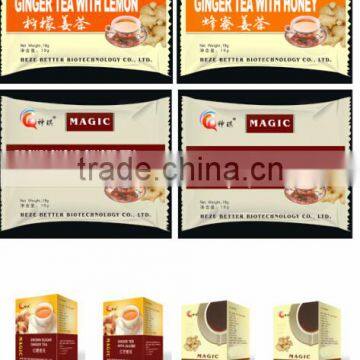 18g wholesale instant Ginger Tea drink from China supplier