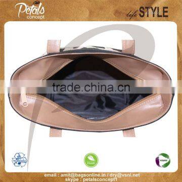 12 oz Dyed Canvas Tote Bag With Eva Padding & Inside Polyester Lining With PU Handle & Bottom With Top Zip Closure photo-5