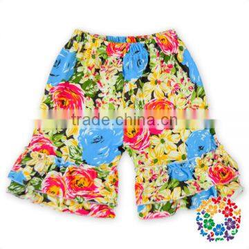 2016ruffle shorts outfits toddler short sets,wholesale children tight shorts,boutique solid color children shorts