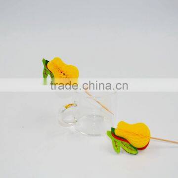 Christmas Decorations Beautiful Paper Honeycomb Ball Food Picks photo-4