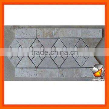 Travertine mosaic line