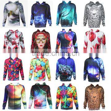 2015 OEM Custom Sweatshirt Wholesale Crewneck Sweatshirt Full Sublimation printing Men sweatshirt