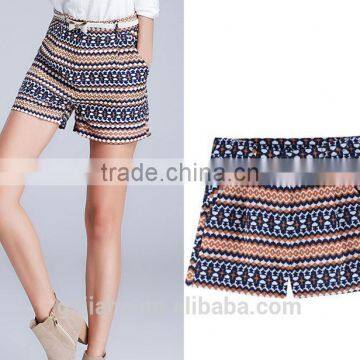 New Hot sale boho print women short pant retro style short pant