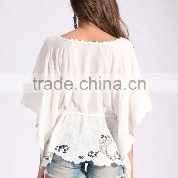 New Arrived Momen's Pleated White Sleeveless Summer Tops photo-3