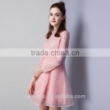 Winter Chinese Traditional Elegant Plain Velvet Cheongsam Dresses for Women photo-2