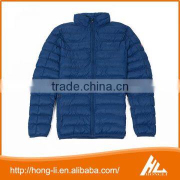 OEM winter high quality custom logo zipper long sleeve down jacket padded