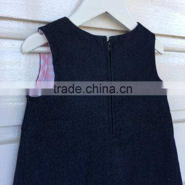 OEM Wholesale Price Baby Girl Clothes Denim Dress photo-3