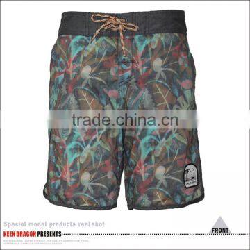 Tropical Print Boardshorts 2017 Mens Quick Dry Swim Trunks With High Quality Fabric photo-2