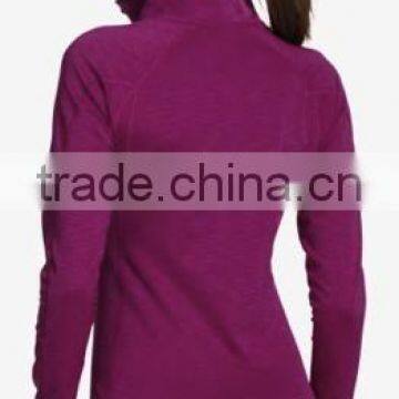 Lightweight 4-way Stretch Superior Stretch Sporty Jacket OEM Ladies Golf Jumper With Thumb Hole