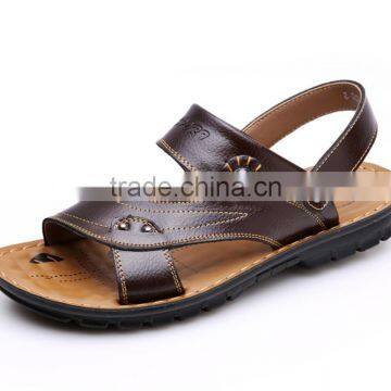 zm40311b high quality real leather sandals men summer shoes