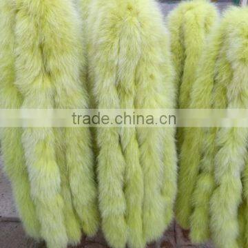 BBG-H-18 Fox Fur Collar / Trimming / Fox Fur Strip For Jacket Hood photo-5