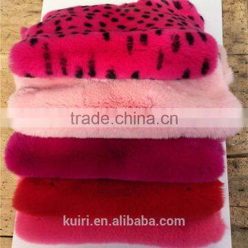 Factory Direct Supply 100% Real Rex Rabbit Fur Skin /Geninue Dyed Rex Rabbit Skin tp2