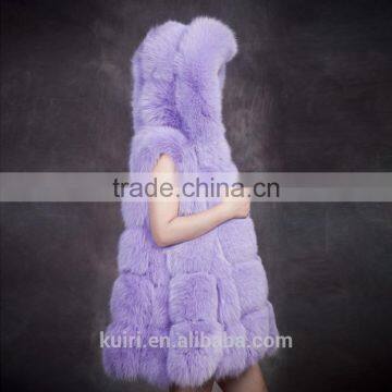 2016 Hot Sales Europe Style Made in China Woman Real Fox Fur Skin Fur Gilet photo-6
