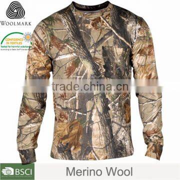 Hot sale wholesale hunting clothes, merino wool wholesale camouflage clothing